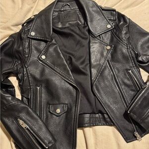 Blank NYC Black Leather Biker Jacket